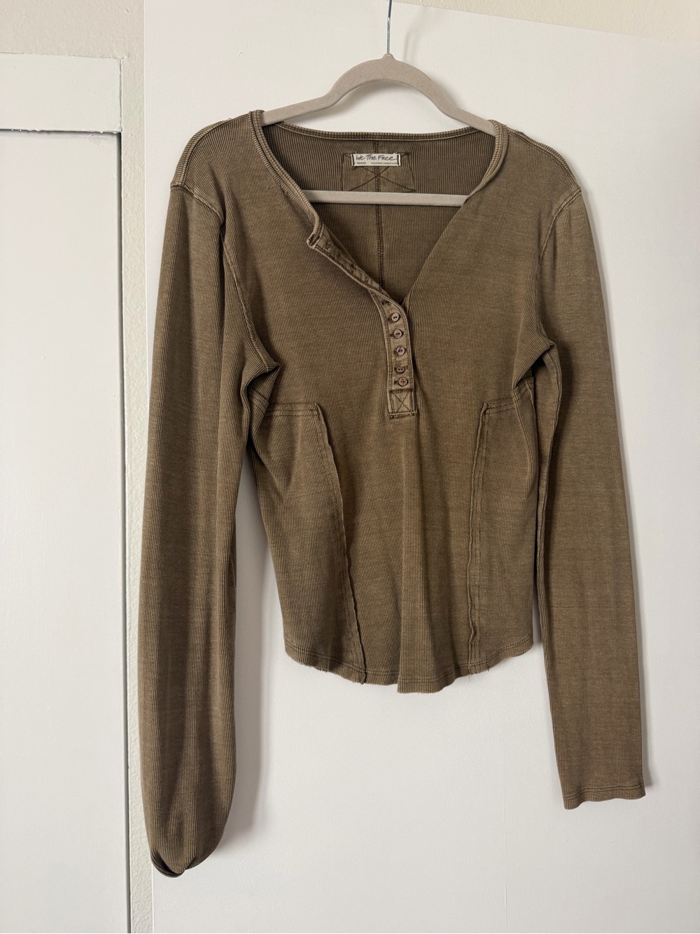 Free People Ribbed Henley